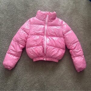Women’s Pink Puffer Jacket